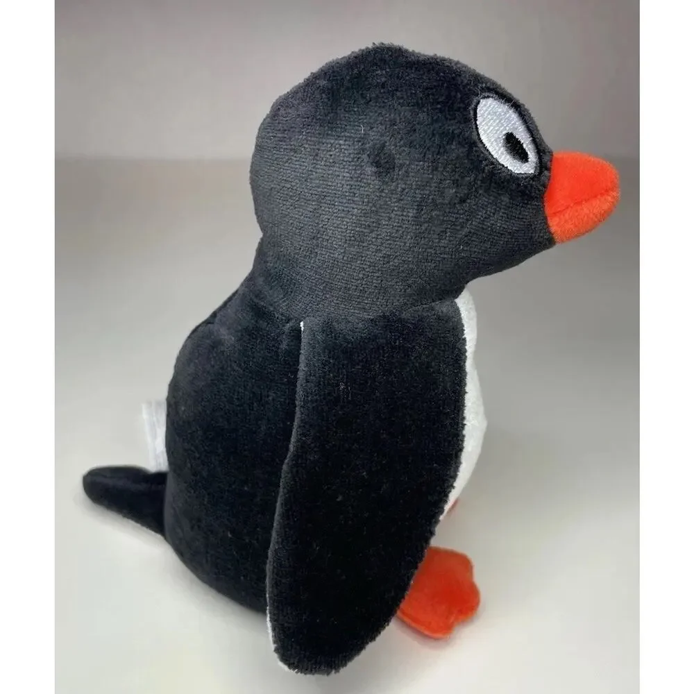 Vintage 2000 Gymboree Penguin Plush 6” Black White Orange Stuffed Animal Lovey